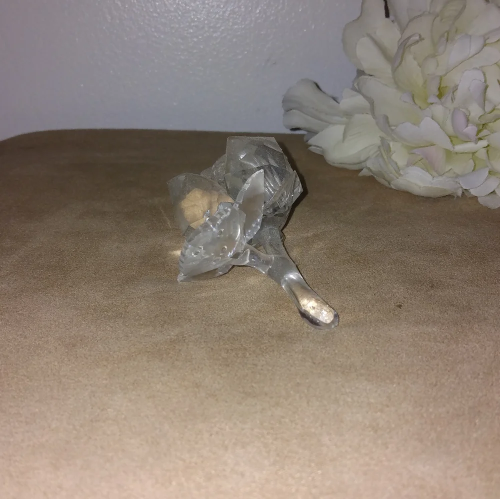 Swarovski Crystal The Rose Flower Statue - Picture 8 of 10